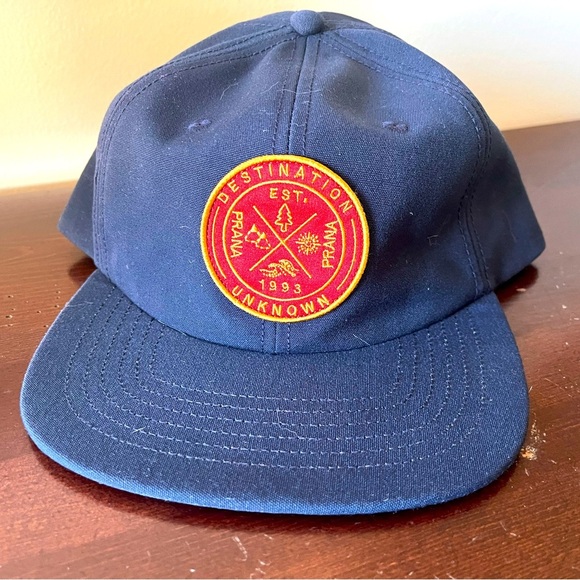 PrAna Gazin Patch Hat Destination Unknown One Size Snapback UPF 50+ Adult - Picture 1 of 5
